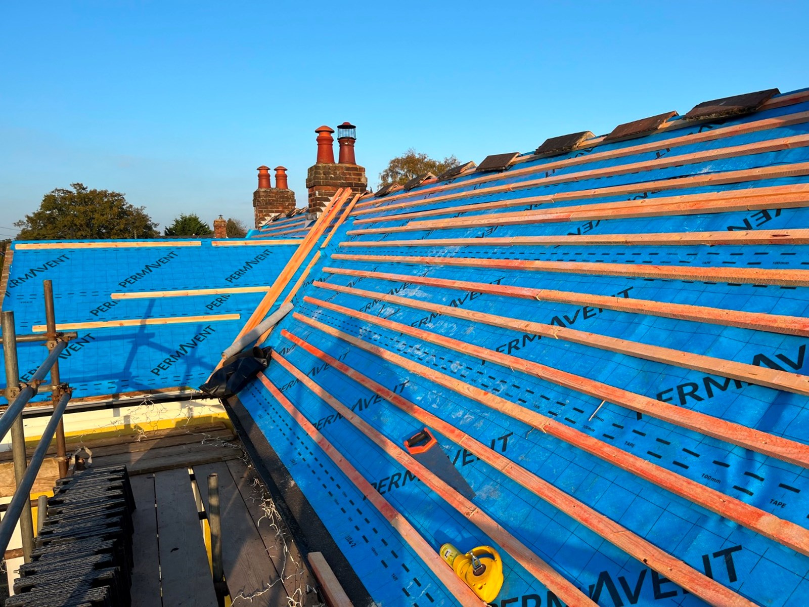 Re-Roof roofing project by Bradshaw Roofing in Colchester & Essex