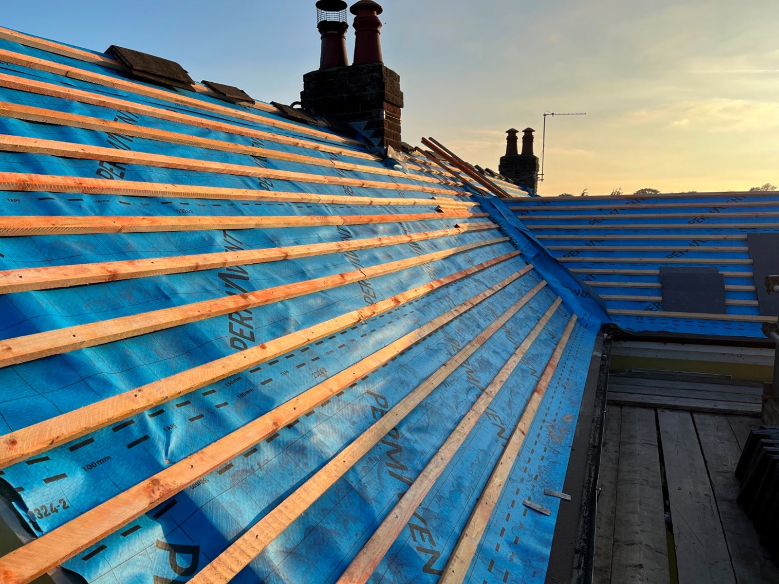 Re-Roof roofing project by Bradshaw Roofing in Colchester & Essex