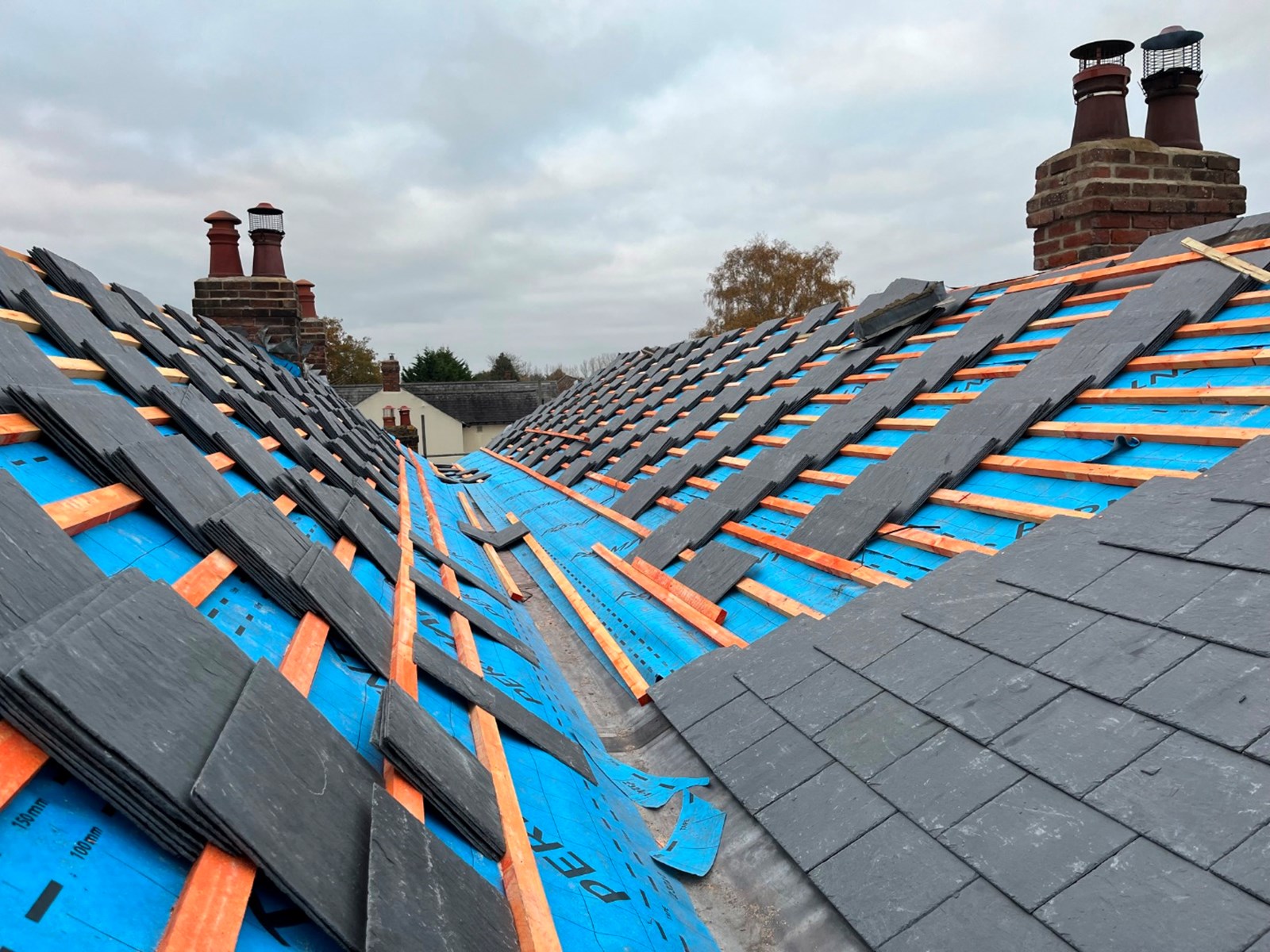 Re-Roof roofing project by Bradshaw Roofing in Colchester & Essex