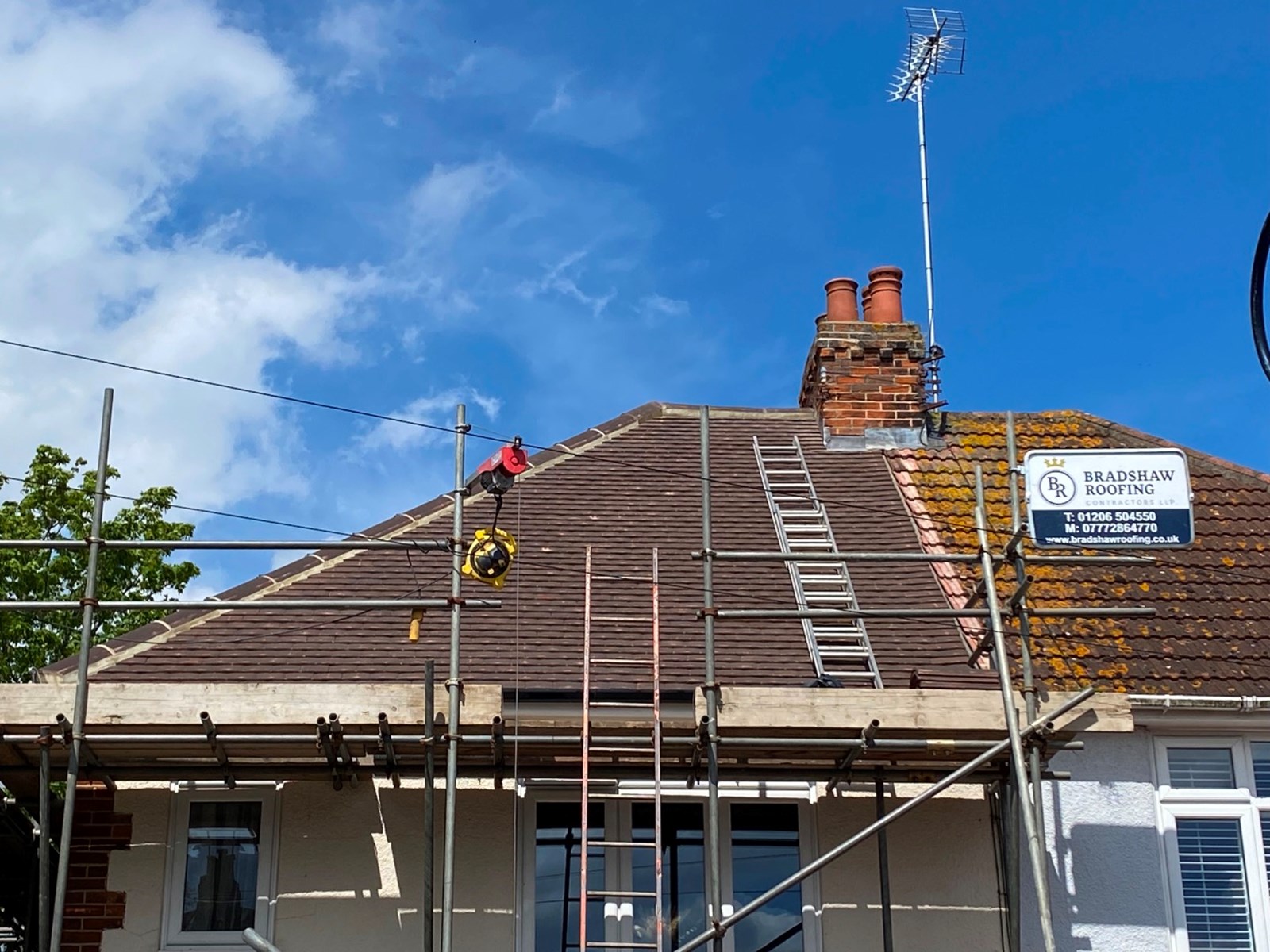 Re-Roof roofing project by Bradshaw Roofing in Colchester & Essex