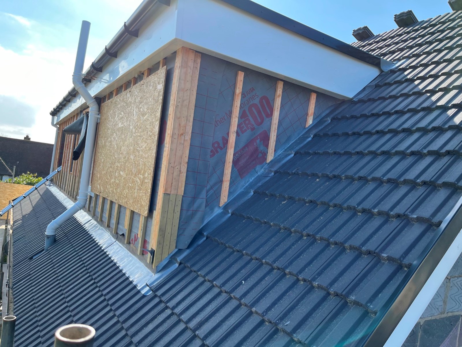 Re-Roof roofing project by Bradshaw Roofing in Colchester & Essex